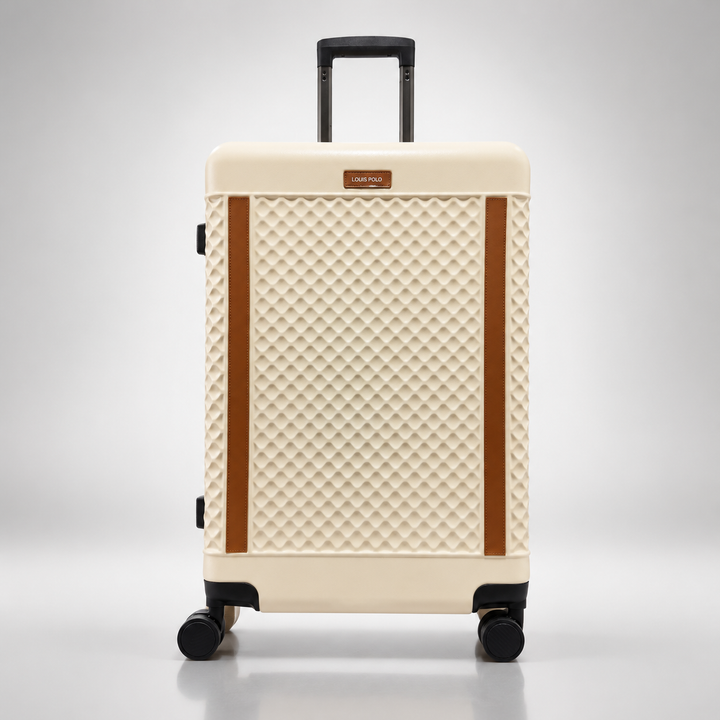 LOUIS POLO WeaveLux Hard-Shell Spinner Trolley