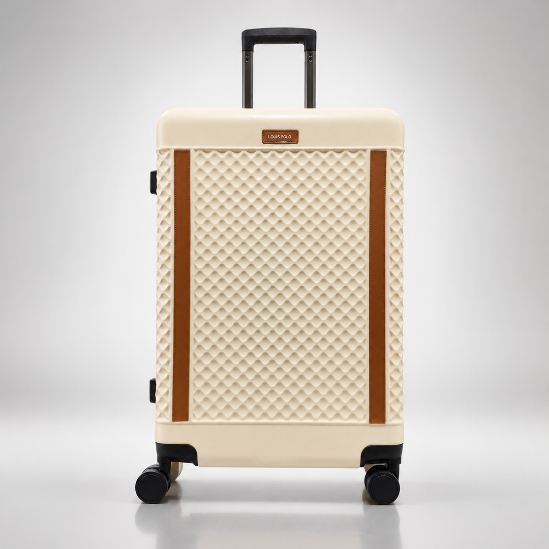 LOUIS POLO WeaveLux Hard-Shell Spinner Trolley