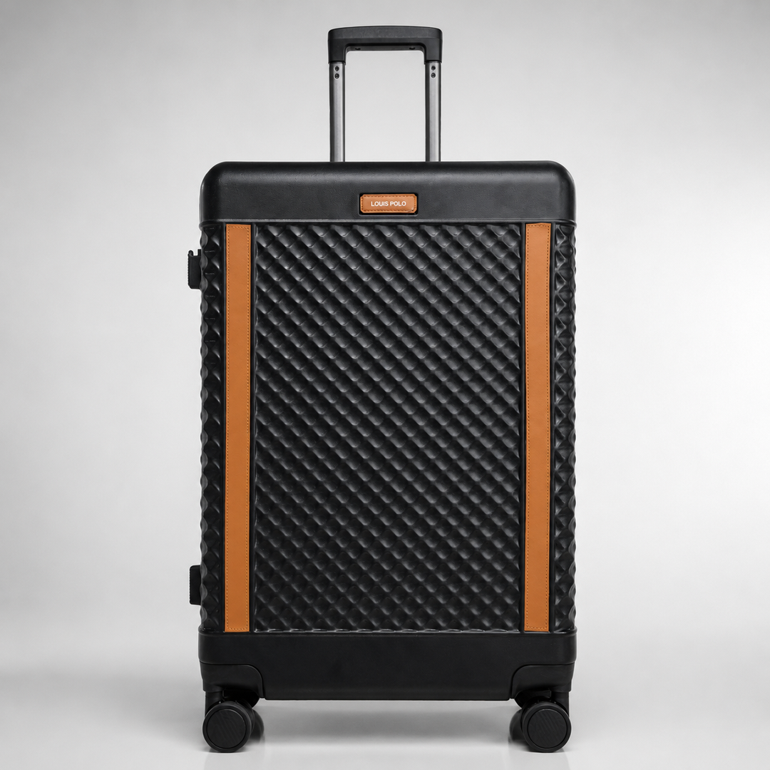 LOUIS POLO WeaveLux Hard-Shell Spinner Trolley
