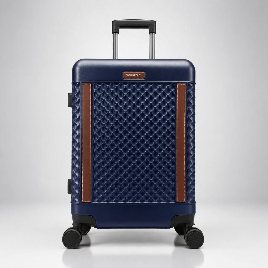 LOUIS POLO WeaveLux Hard-Shell Spinner Trolley