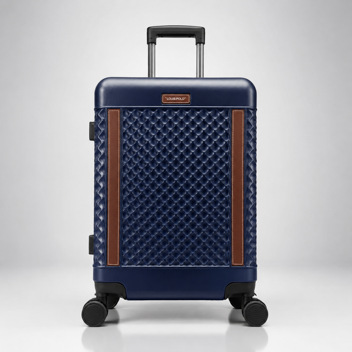LOUIS POLO WeaveLux Hard-Shell Spinner Trolley