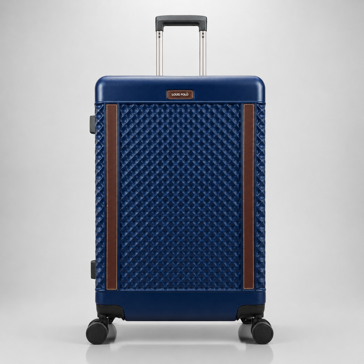 LOUIS POLO WeaveLux Hard-Shell Spinner Trolley