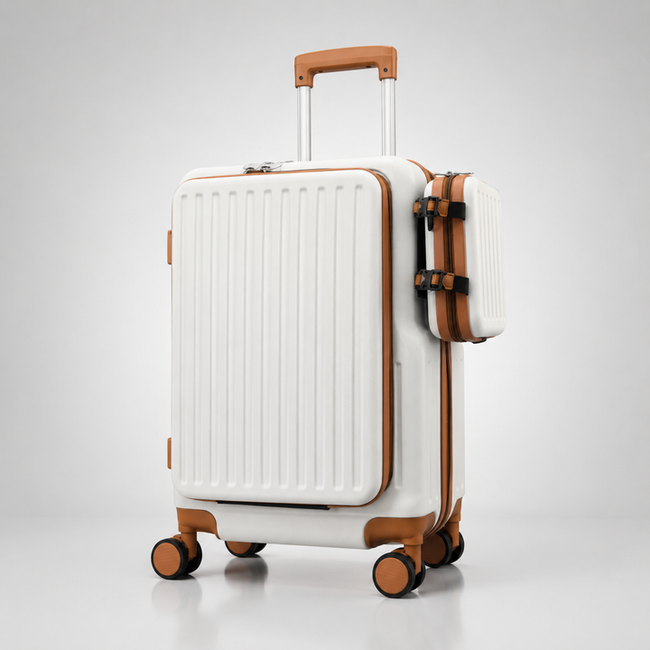 LOUIS POLO SwiftAccess 20-Inch Front-Opening Cabin Suitcase