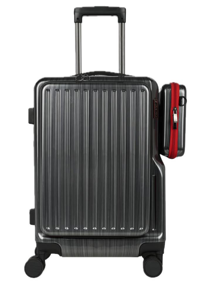 LOUIS POLO SwiftAccess 20-Inch Front-Opening Cabin Suitcase