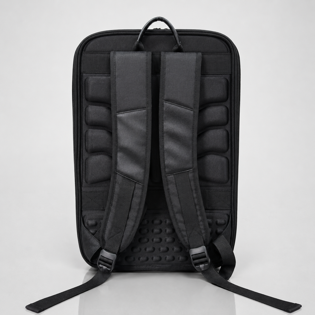 LOUIS POLO UrbanShell Hybrid Hard-Shell Laptop Backpack