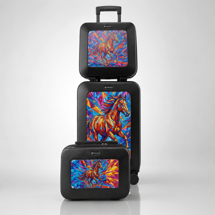 LOUIS POLO Popshell  Hard-Shell 20-Inch Trolley Set of 3