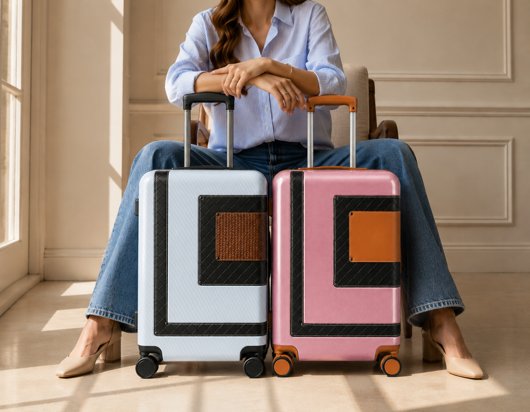 LOUIS POLO WeaveFrame 20-Inch Cabin Suitcase