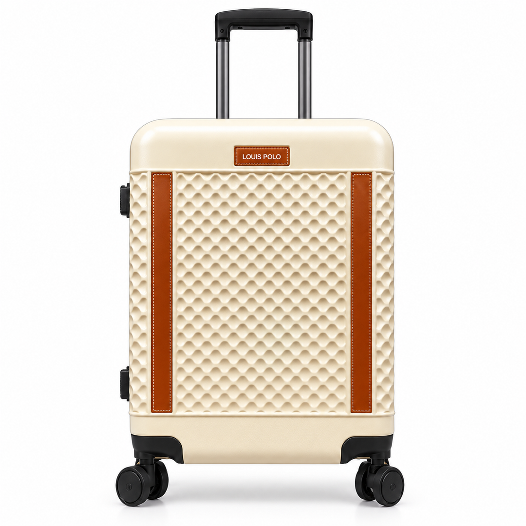 LOUIS POLO WeaveLux Hard-Shell Spinner Trolley