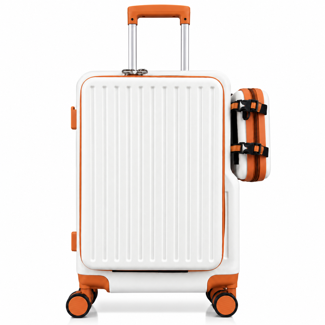 LOUIS POLO SwiftAccess 20-Inch Front-Opening Cabin Suitcase