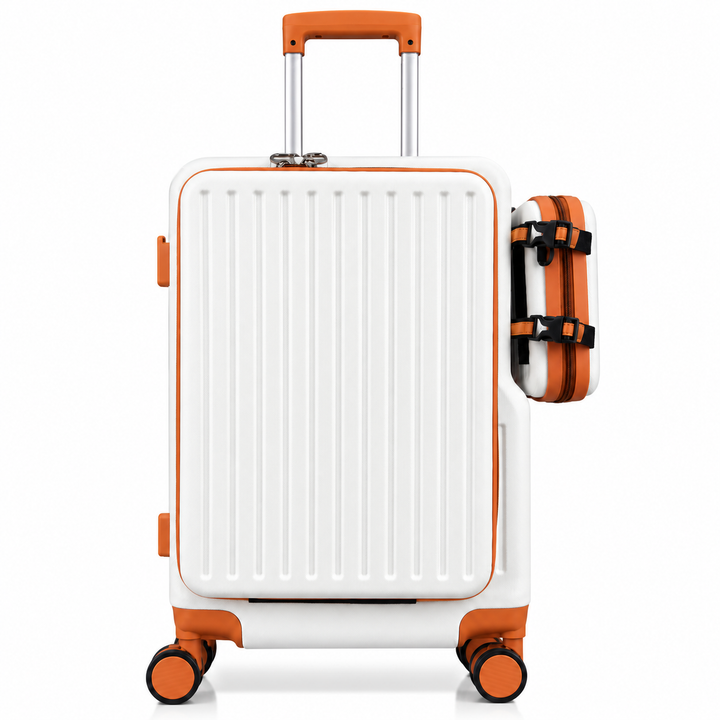 LOUIS POLO SwiftAccess 20-Inch Front-Opening Cabin Suitcase