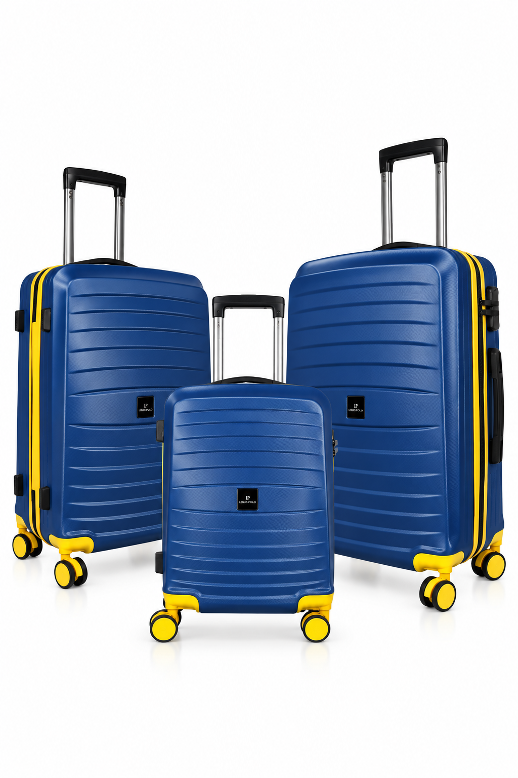 LOUIS POLO RidgeLine 3-Piece Hard-Shell Spinner Luggage Set