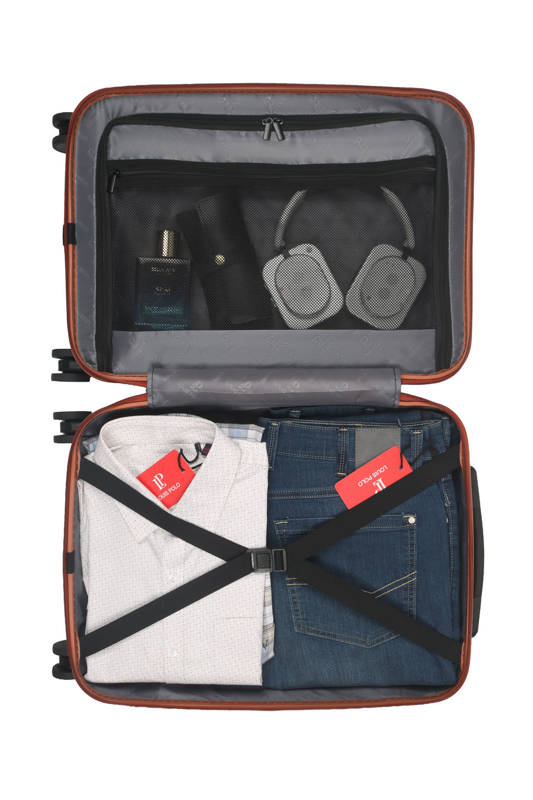 LOUIS POLO AeroX Lightweight 20" Hard-Shell Cabin Trolley