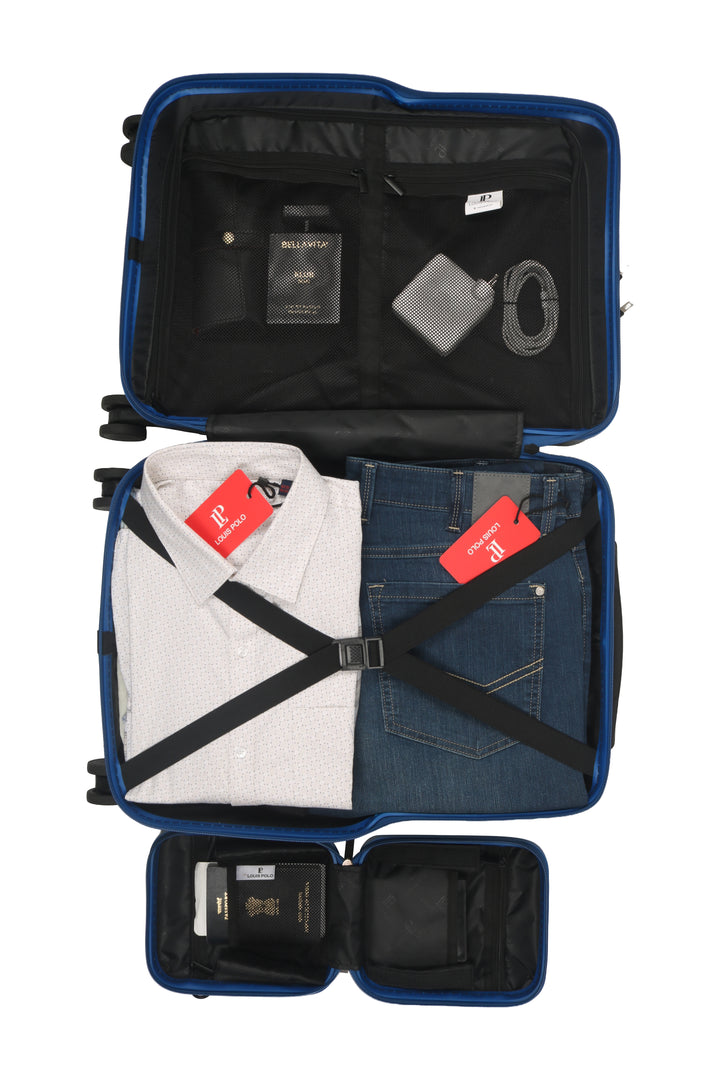 LOUIS POLO Aero Smart 20" Cabin Trolley with Front Laptop Compartment