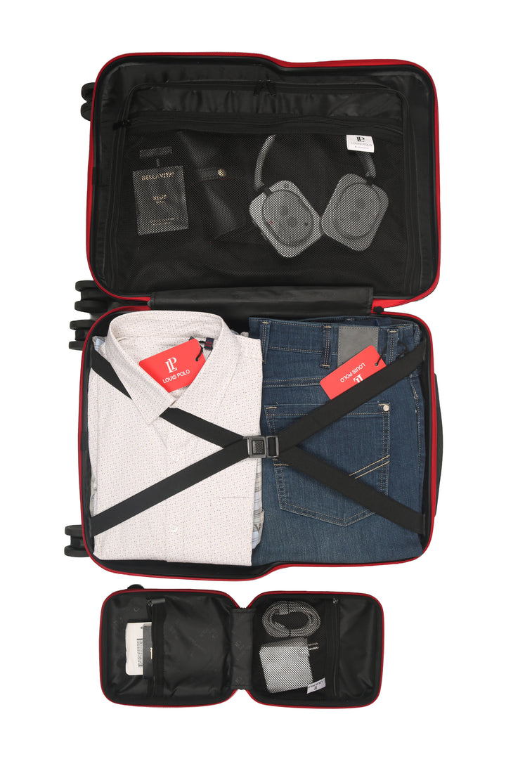 LOUIS POLO Aero Smart 20" Cabin Trolley with Front Laptop Compartment