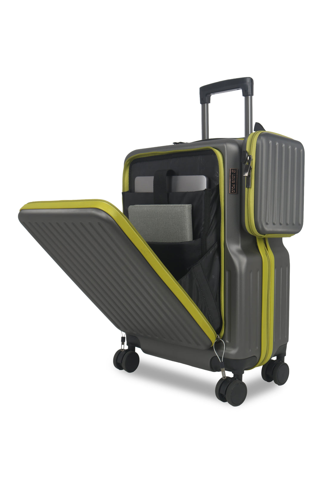 LOUIS POLO Aero Smart 20" Cabin Trolley with Front Laptop Compartment