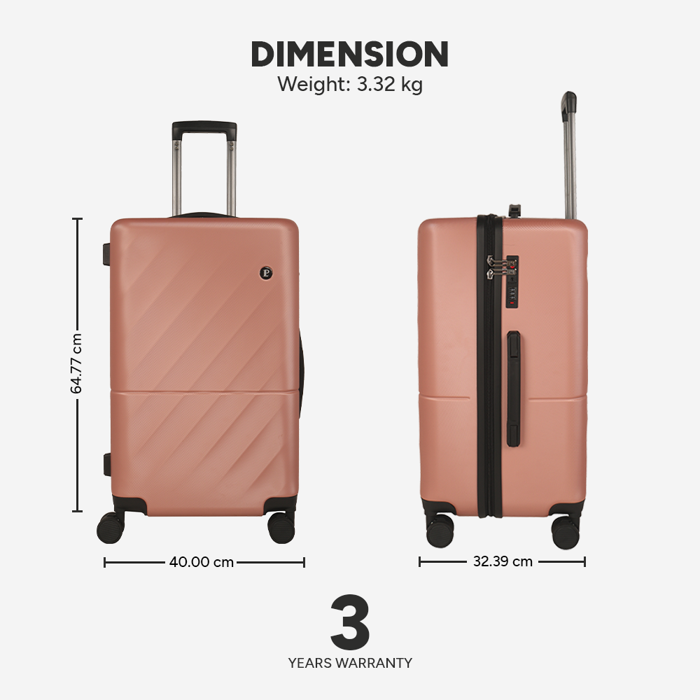 LOUIS POLO SoftSquare 24-Inch Check-In Trolley