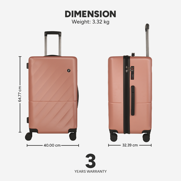 LOUIS POLO SoftSquare 24-Inch Check-In Trolley