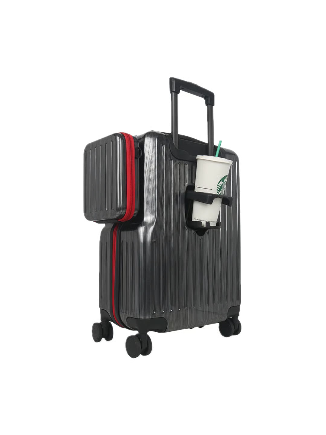 LOUIS POLO SwiftAccess 20-Inch Front-Opening Cabin Suitcase