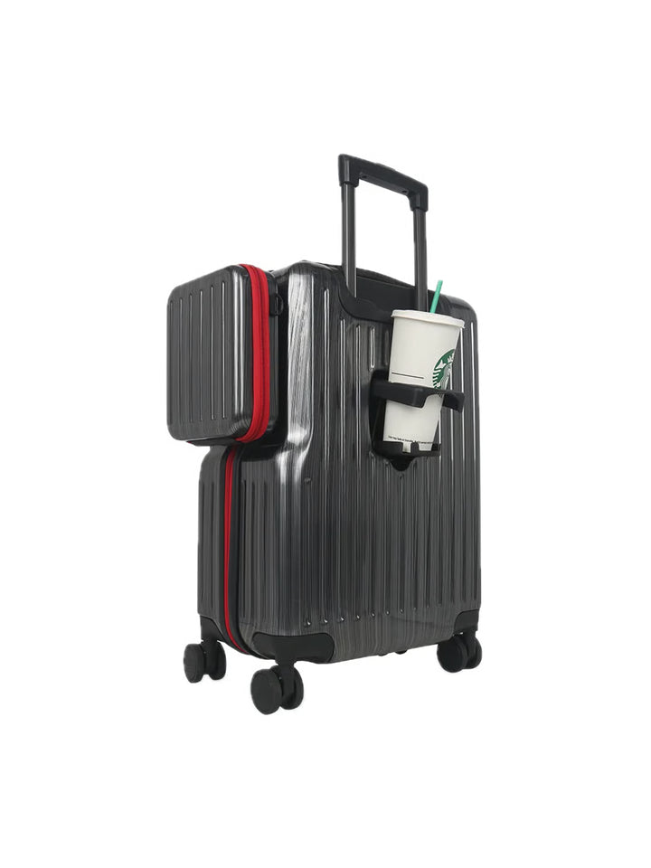 LOUIS POLO SwiftAccess 20-Inch Front-Opening Cabin Suitcase