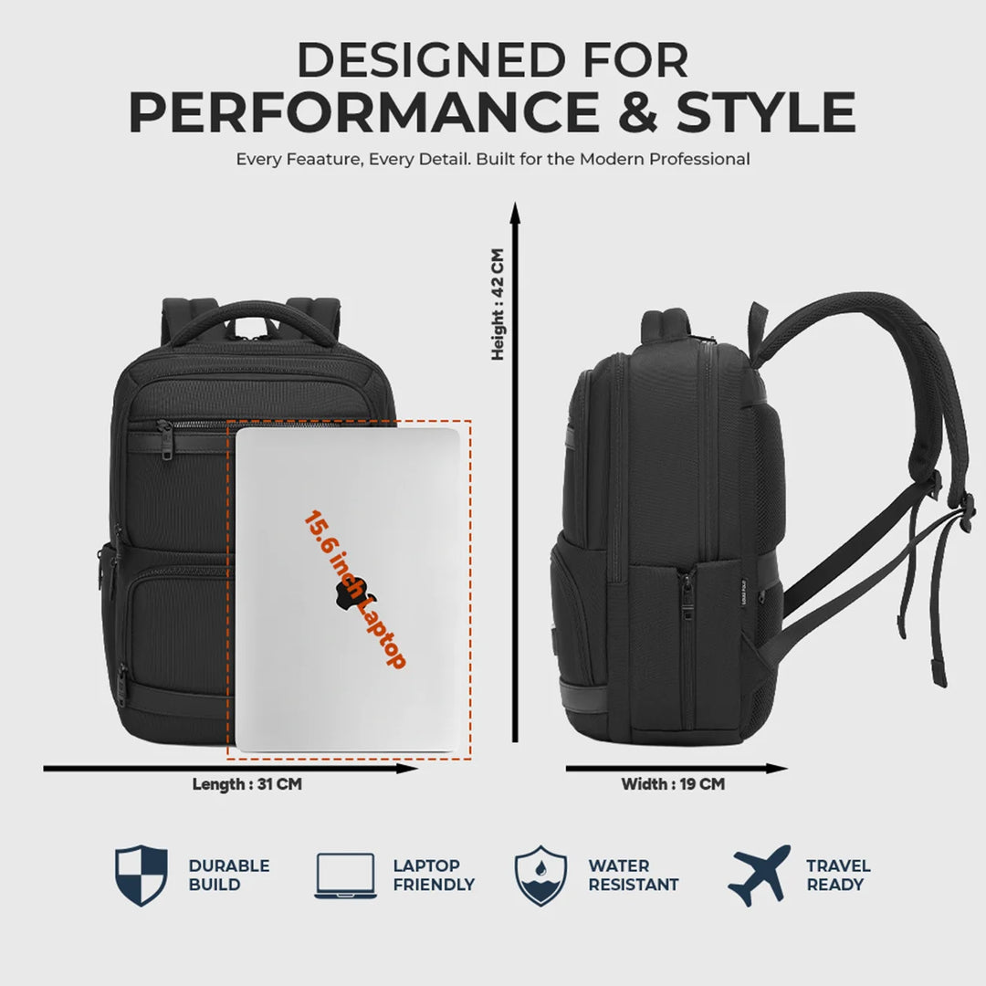LOUIS POLO WorkGrid Business Backpack 15.6" Laptop