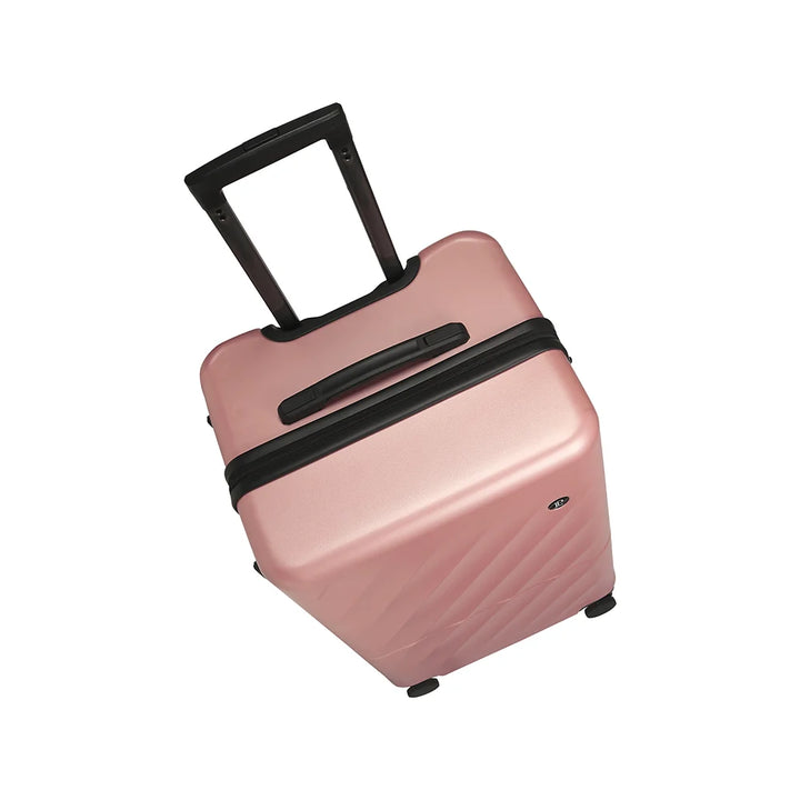 LOUIS POLO SoftSquare 28-Inch Rose Gold check-in trolley angle view