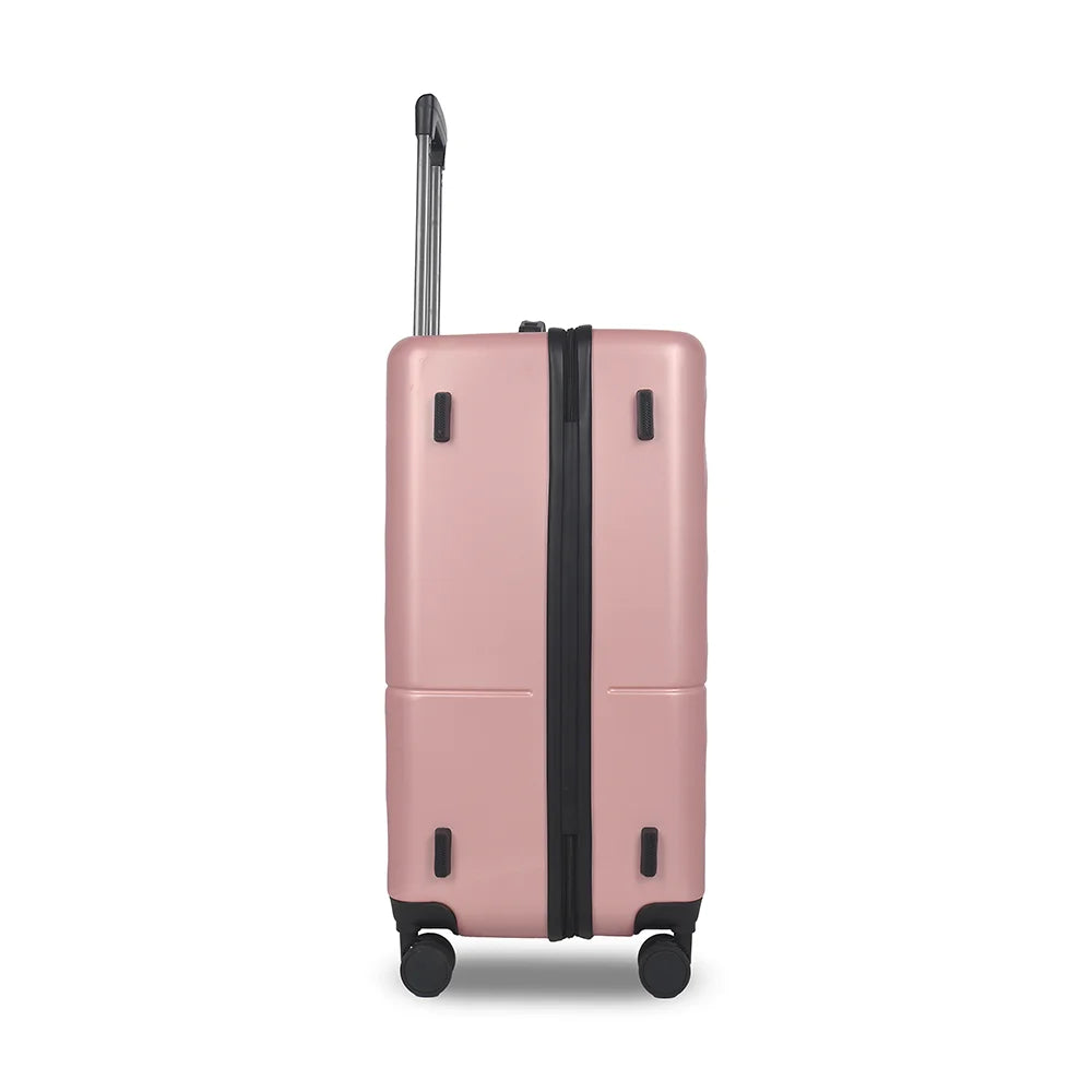 LOUIS POLO SoftSquare 28-Inch Rose Gold check-in trolley side view