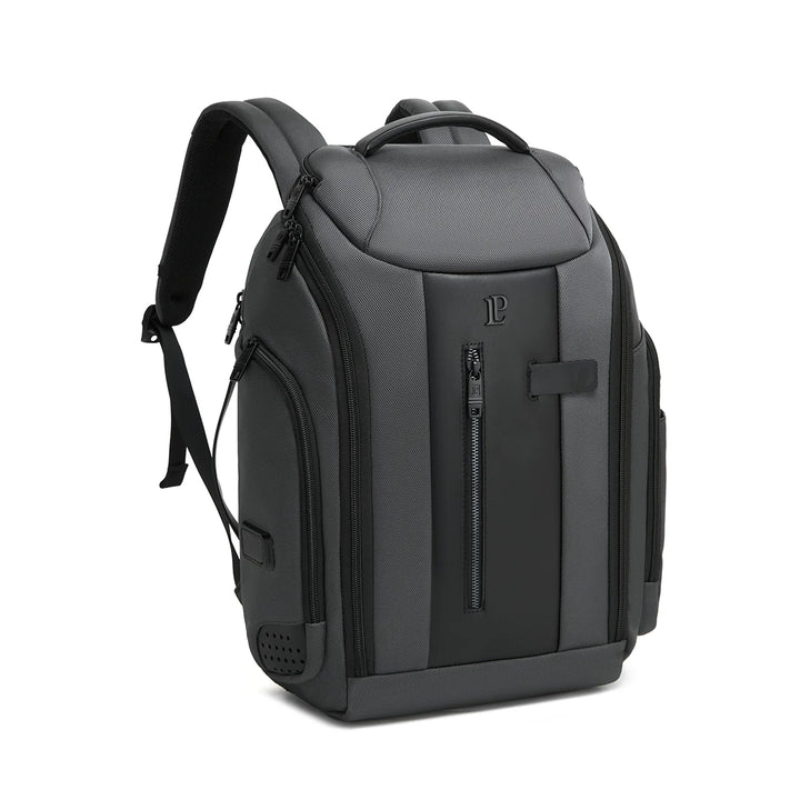 LOUIS POLO TechTrek Black business laptop backpack alternate angle view