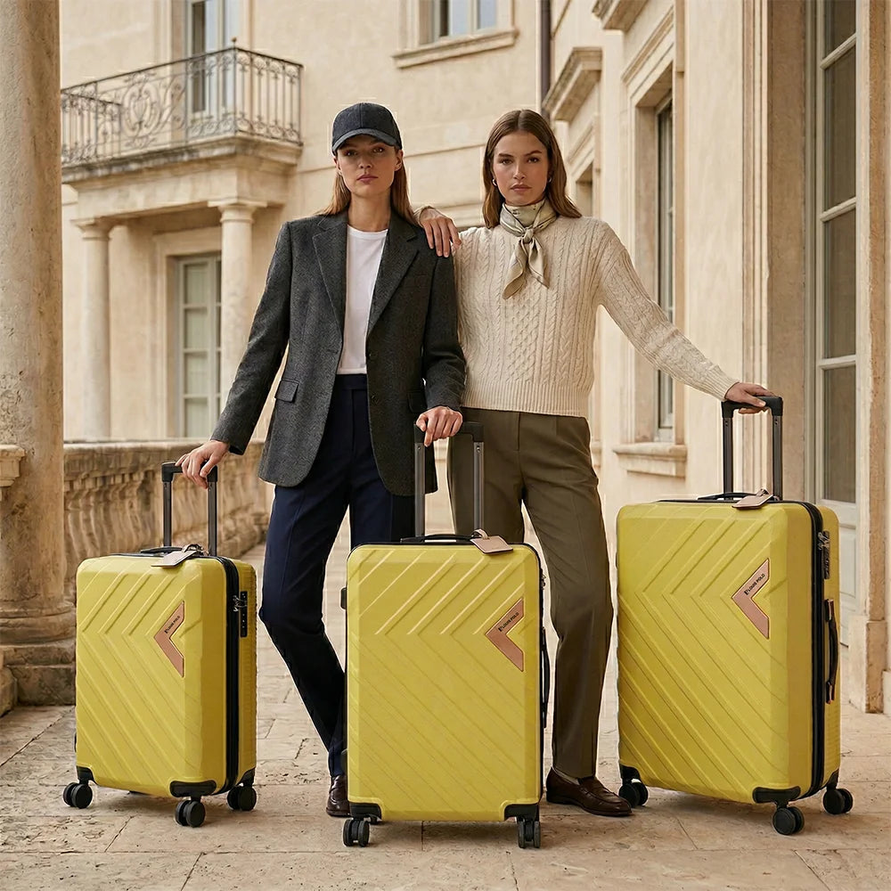 LOUIS POLO VeeZoom Hard-Shell Trolley Set of 3 – 20" + 24" + 28"
