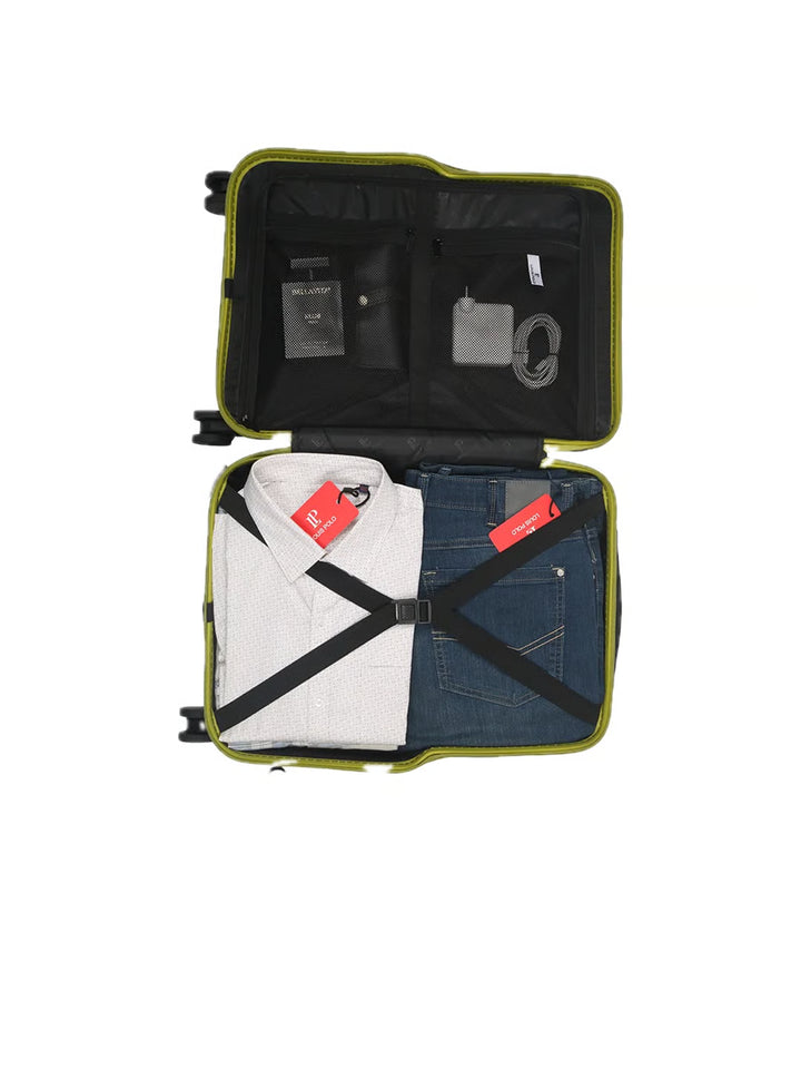 LOUIS POLO SwiftAccess 20-Inch Front-Opening Cabin Suitcase