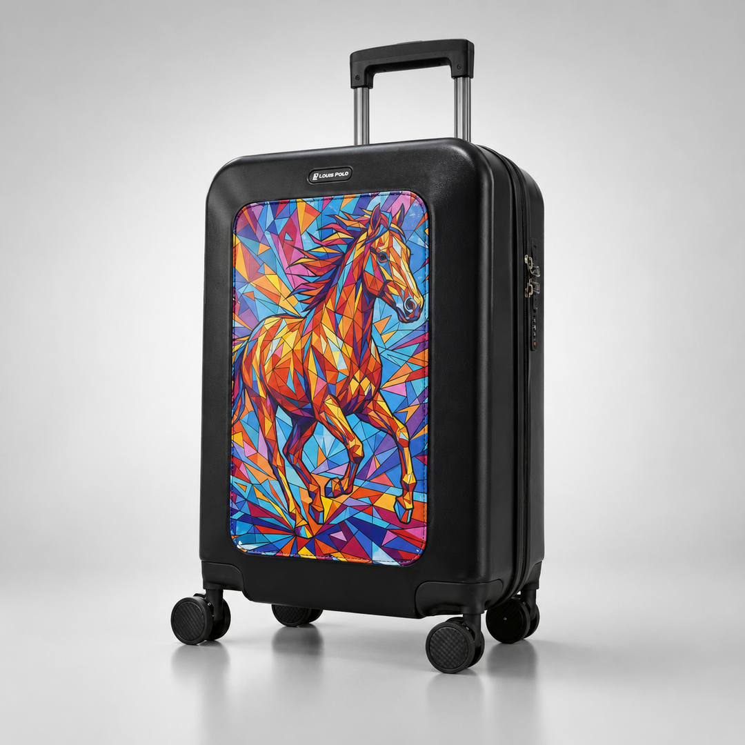 LOUIS POLO Signature Monogram Suitcase 20"