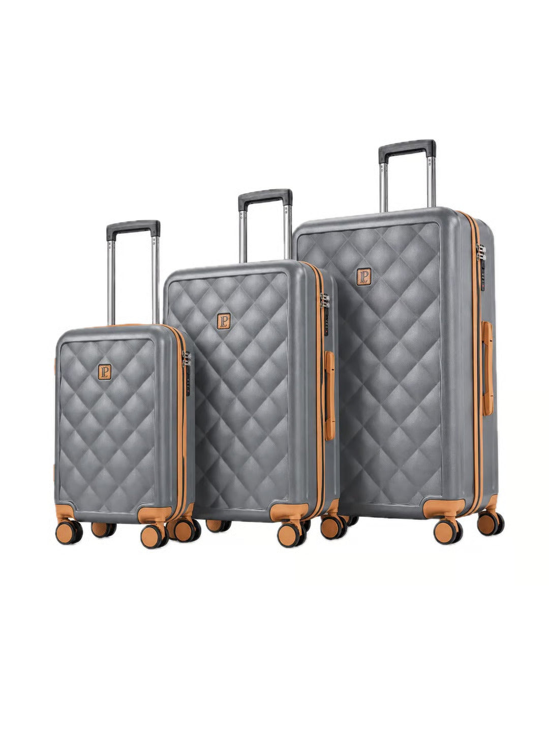 LOUIS POLO DiamondLux Hard-Shell Trolley Set of 3