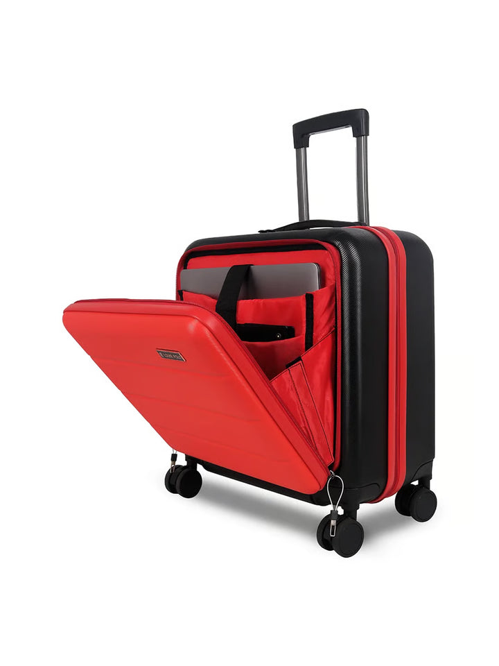 LOUIS POLO SwiftGate™ 17-Inch Overnighter Front-Access Business Travel Trolley