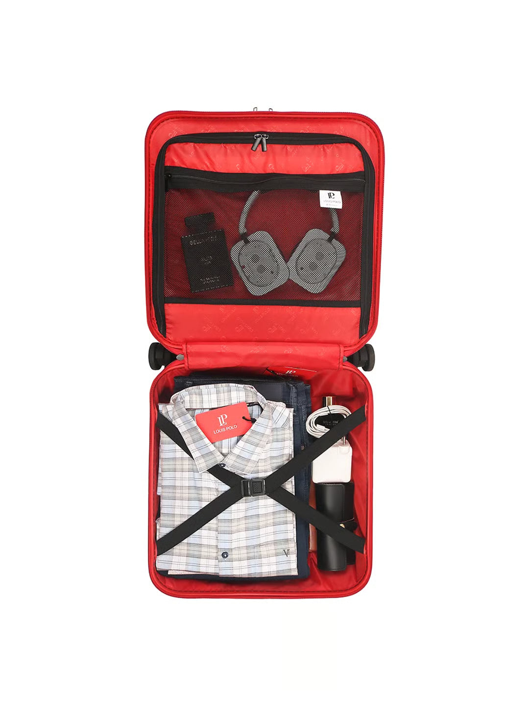 LOUIS POLO SwiftGate™ 17-Inch Overnighter Front-Access Business Travel Trolley