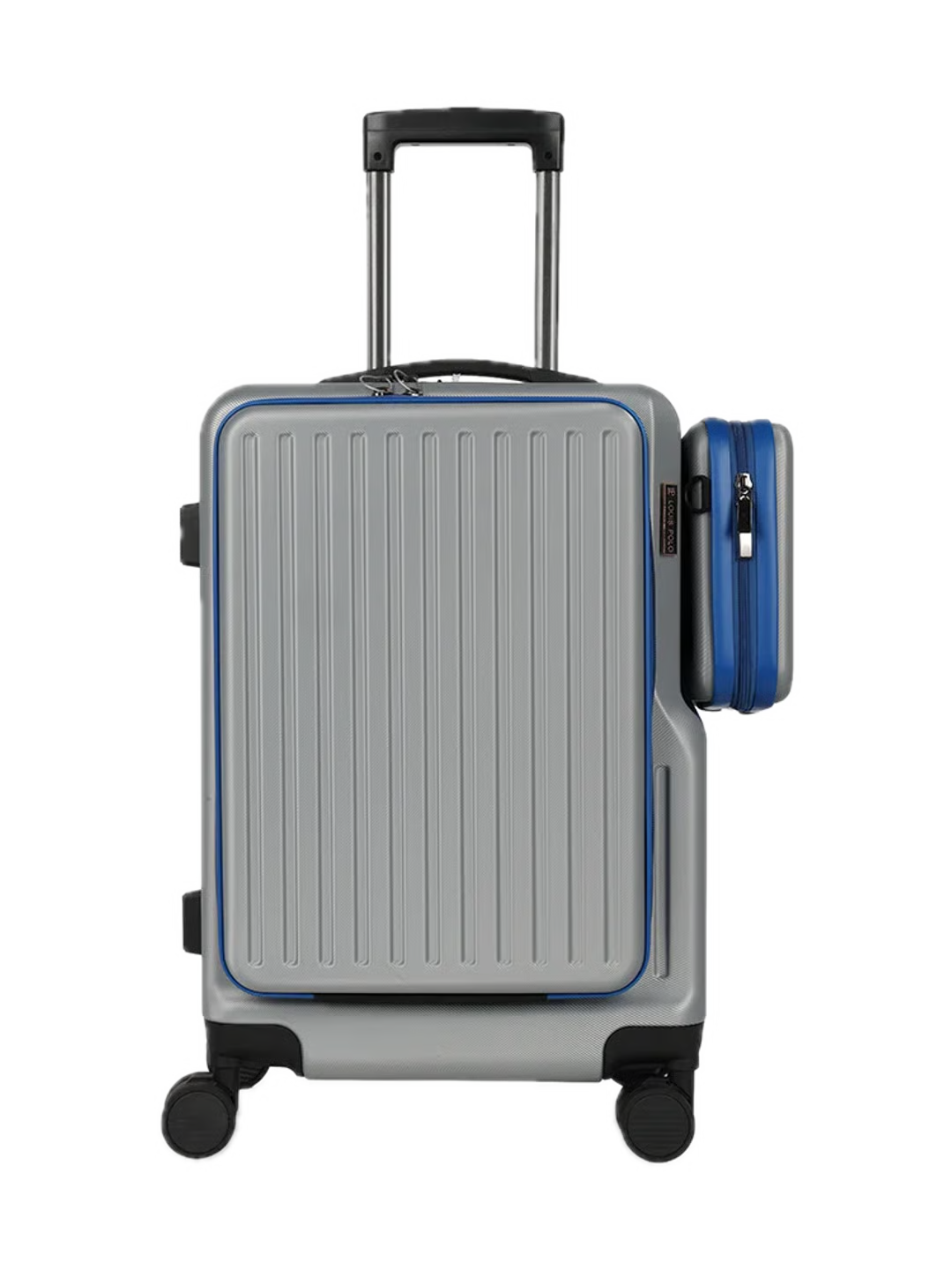LOUIS POLO SwiftAccess 20-Inch Front-Opening Cabin Suitcase