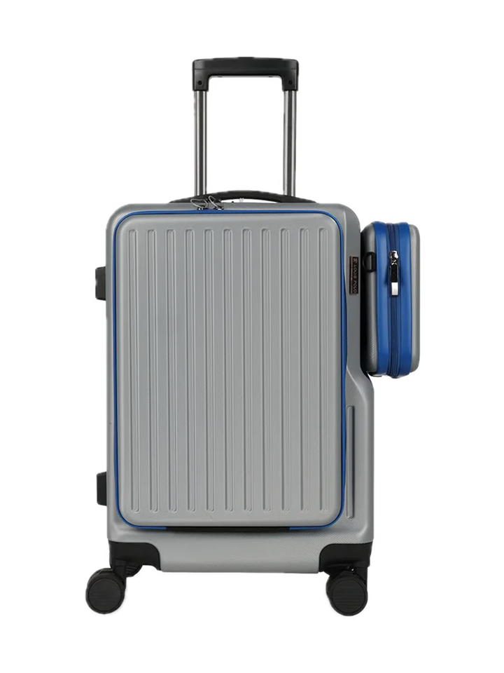 LOUIS POLO SwiftAccess 20-Inch Front-Opening Cabin Suitcase