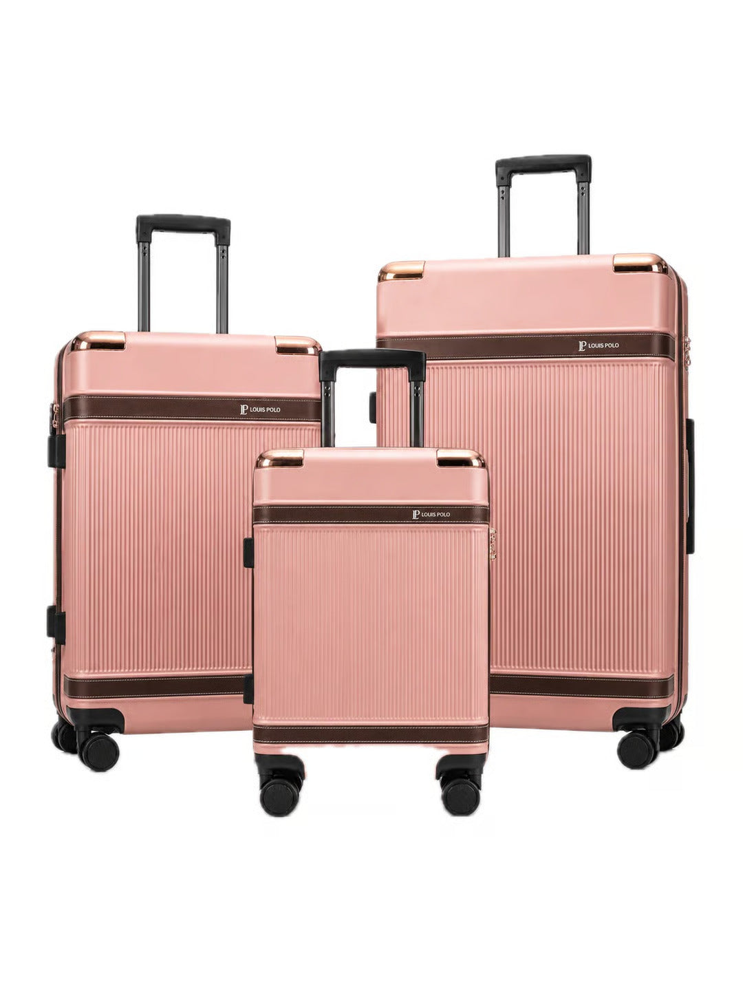 LOUIS POLO StrataLux Hard-Shell Trolley Set of 3